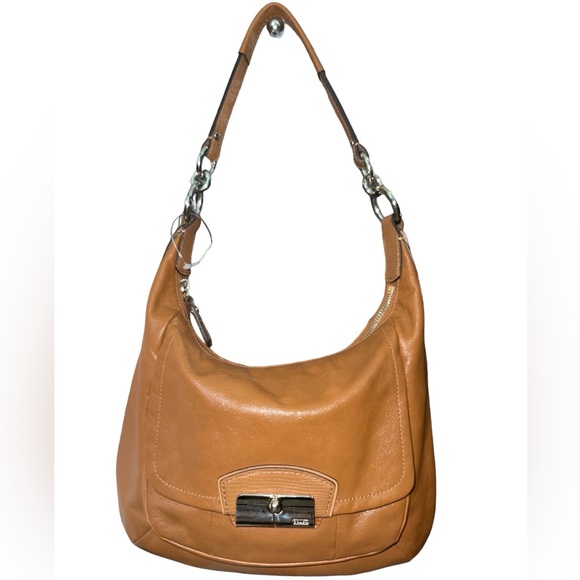 Coach Camel Leather Kristin Hobo - Picture 1 of 9